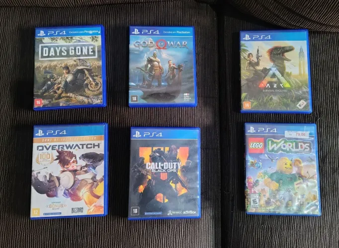 Jogos PS4 (DAYZ GONE, GOD OF WAR 2018, ARK SURVIVAL EVOLVED, OVERWATCH, CALL OF DUTY...)