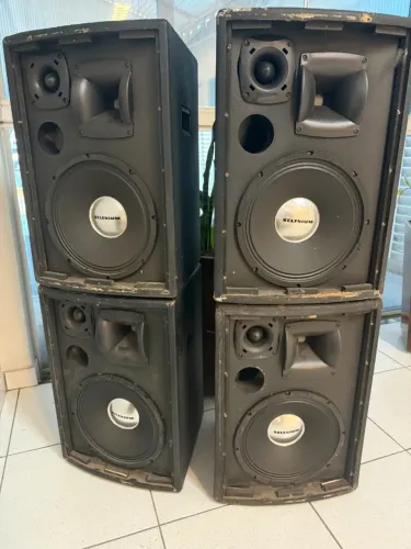 Kit com 4 Caixas de Som Passivas Alto Falante 12 Polegadas