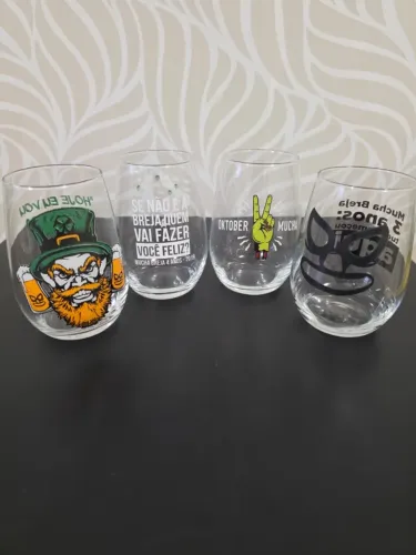 Kit com 4 copos de cerveja (estilo dubai) - Mucha Breja