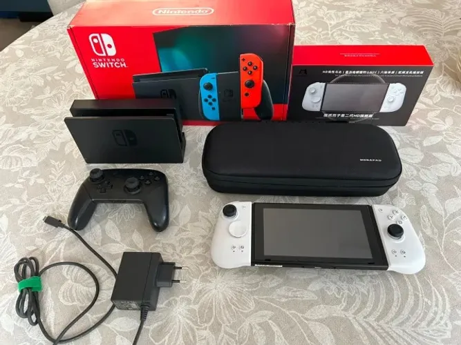 Nintendo Switch 1 (V2) + MobaPad HD + Pro Controller + SD 512GB | Kit Premium