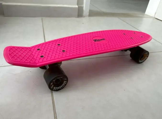 Skate X-seven Rosa - Disponível para retirada