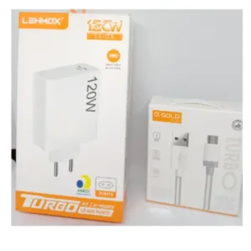 Super carregador Turbo: Fonte + Cabo - 120W 