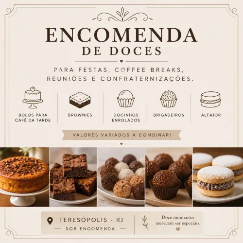Encomenda de Doces para seu evento- em Teresópolis RJ
