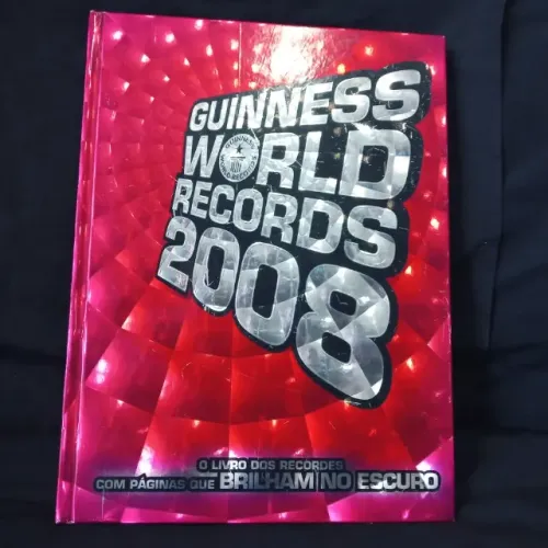 Livro Guinneess Book 2008 clássico item de Colecionador Item de colecionador único