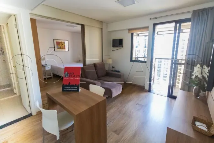Flat QI Intellinge próximo ao Parque do Ibirapuera disponível para locação com 1 dormitóri