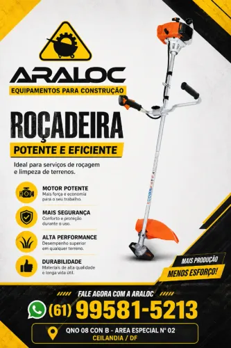 LOCAÇÃO DE ROÇADEIRA