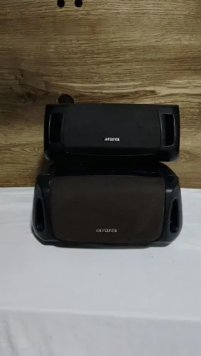DUAS CAIXAS CENTRAL AIWA FUNCIONANDO 
