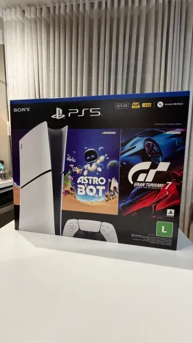 PlayStation 5 Slim Edição Digital Astrobot + Gran Turismo - Novo Lacrado