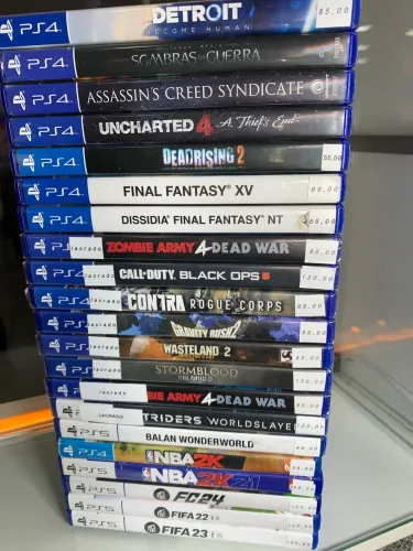 Lote 21 jogos ps4 e ps5!8 lacrados!