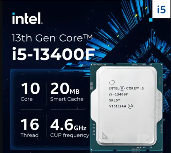 Processador Intel i5 13400F 13ª Geração 10 Núcleos 4.6GHz LGA1700