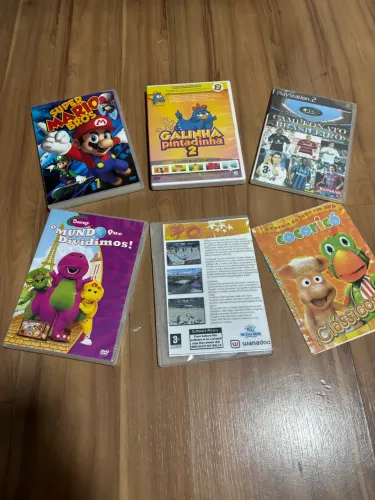Jogos e DVds antigos