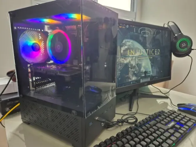 PC Gamer completo - CPU, Monitor 22", teclado mouse e Headset