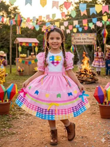Vestido de quadrilha - vestido junino 