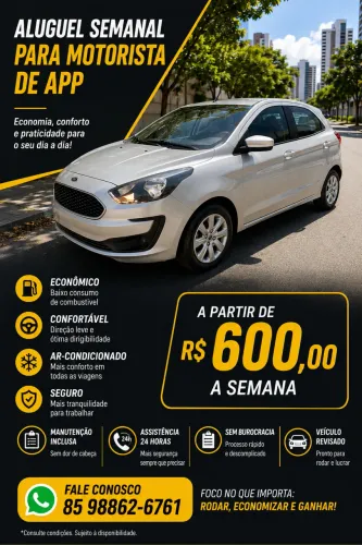 Locação de veículos (app Uber/99 )