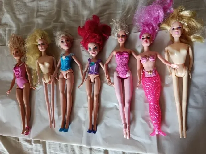 Barbies e outras lote com 7