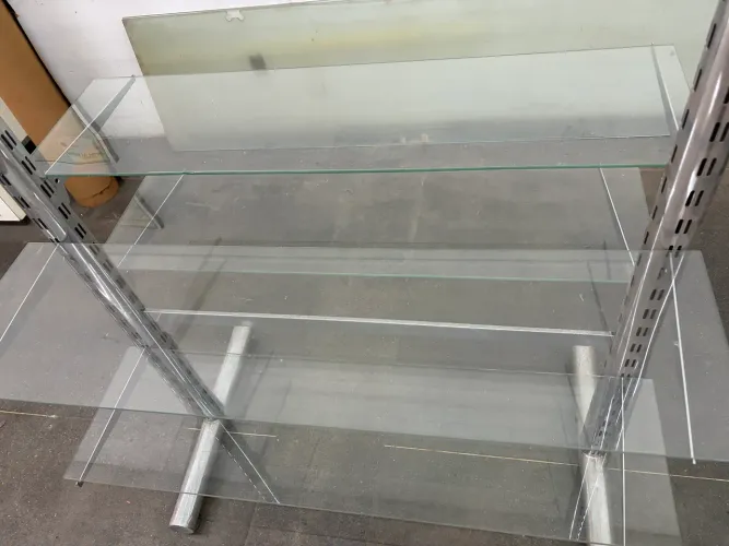 Estante dupla visto e inox 8prateleiras reguláveis