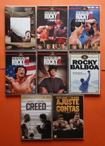 Dvd Rocky 1 à 6 + Creed + Ajuste de Contas (Silvester Stallone)