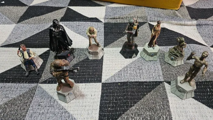 Coleção bonecos star wars xadrez coleção/restauração 