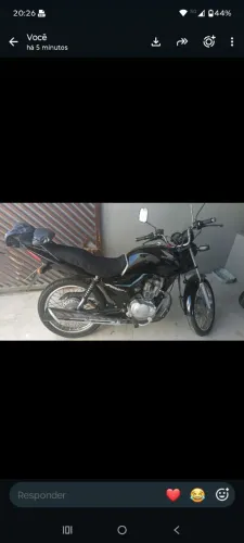 Honda fan ES 125 preta