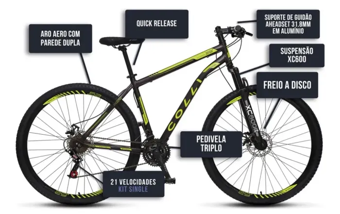 Bicicleta Colli Athena Aro 29