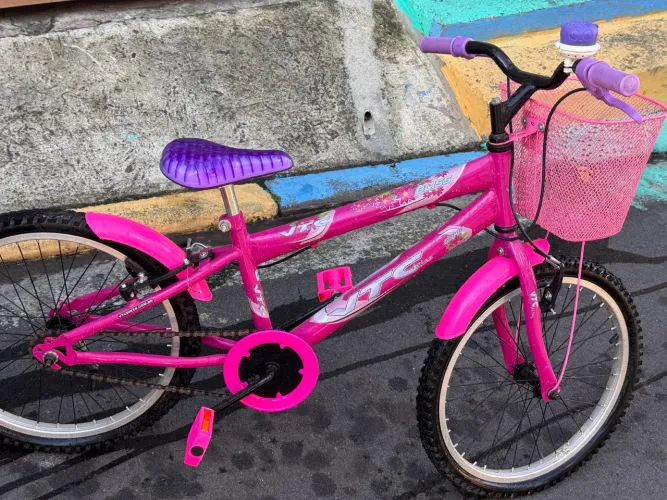 Bicicleta Infantil Aro 20 Rosa - NOVA, Nunca Usada ?