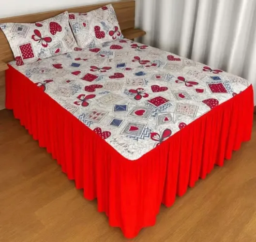 Colchas de babado tamanho casal