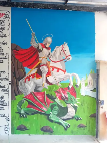Desenho  e letreiros em paredes e etc...
