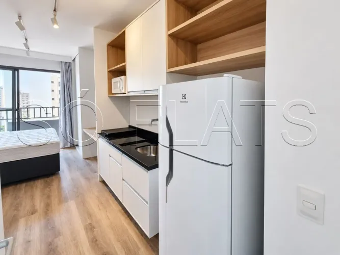 Studio disponível para locação na região Central de SP totalmente mobiliado contendo 25m²