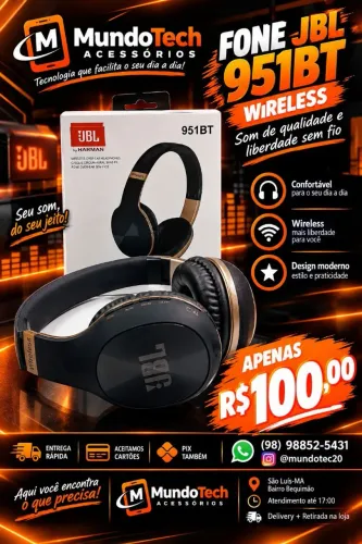Fone via bluetooth JBL