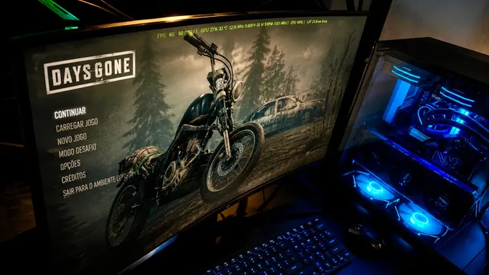 MONITOR GAMER CURVO SUPERFRAME - 32 POLEGADAS - QHD 1ms 165Hz - IMPECÁVEL