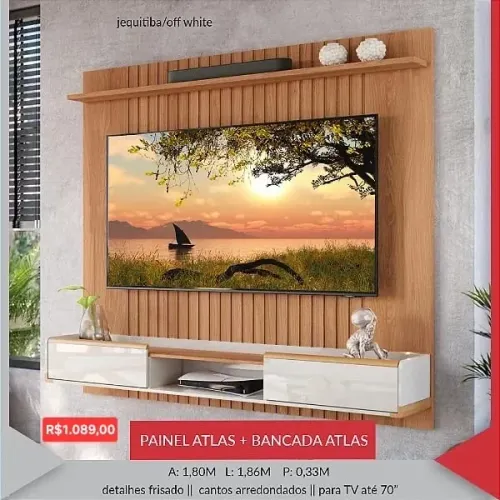 PAINEL ATLAS + BANCADA ATLAS