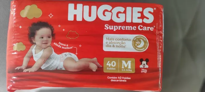 Fralda Huggies supreme Care 40 unidades