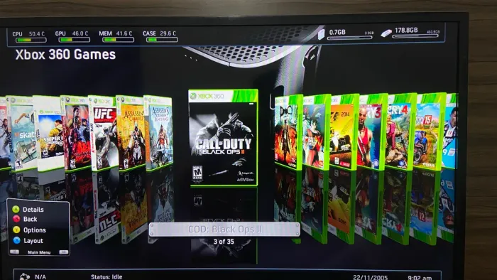 Xbox 360 Super Slim 750GB | 2 Controles Originais | 36 Jogos