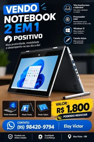 Vendo notebook 2 em 1