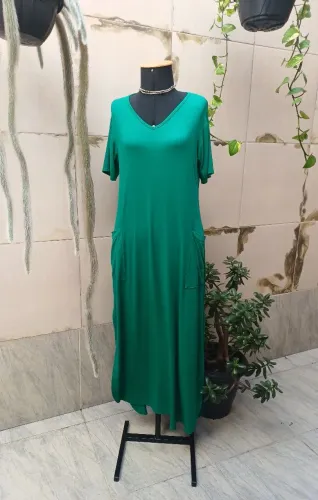 Vestido longo em malha tam gg