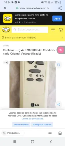 Controle de ar lg