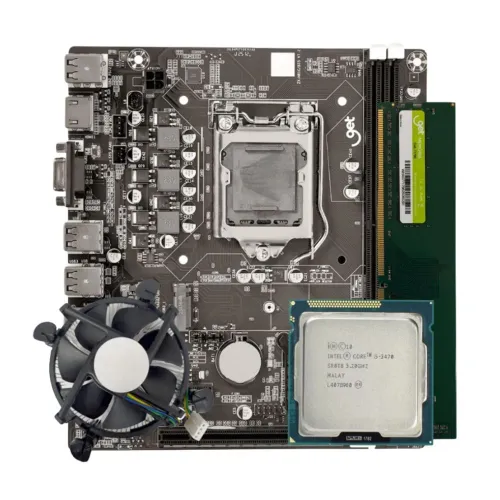 Kit Intel 3 ger g 2040 h61 8gb ram 