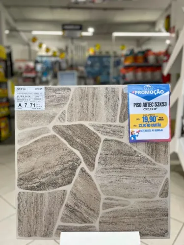 Piso Artec Antideliszante 53x53cm Linha A - Caixa 2,03m²