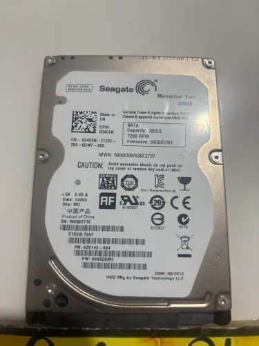Hd 320gb Notebook / Seagate 