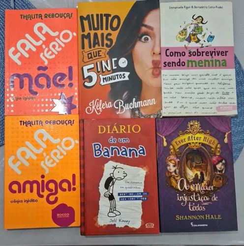 Livros infantojuvenis praticamente novos