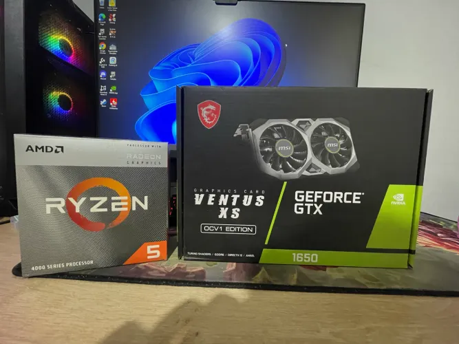 Kit Hardware GTX 1650 + Ryzen 5 4600g