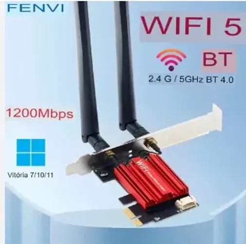 Placa Rede Wi-fi Fenvi AC-1200 [NOVO]
