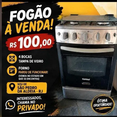 Fogão está com forno ruim