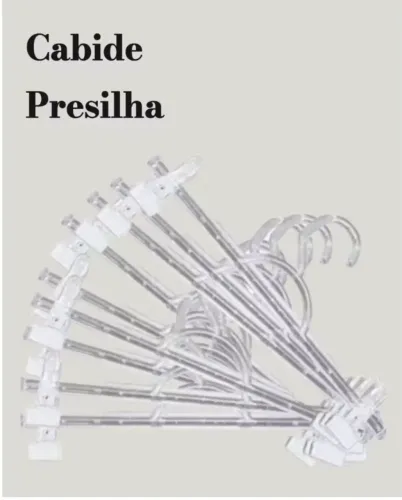 Cabides Acrílico Presilha