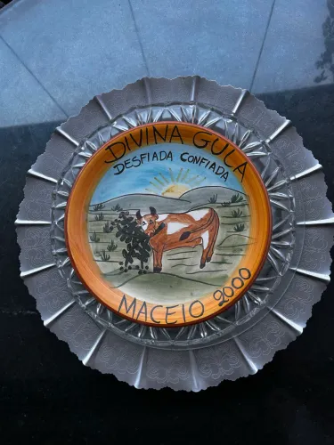 Título: Prato Decorativo Divina Gula - Maceió (Coleção Ano 2000)