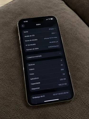 ? iPhone 15 Pro Max 256GB Titânio Natural - Excelente Estado