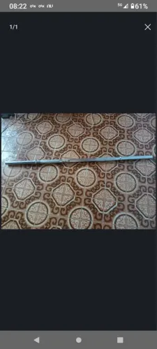 Barra inox maciça, só a barra, semi-nova