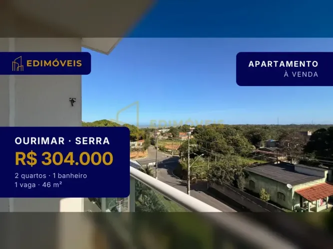 Ourimar| Apartamento 2 quartos quitado, aceita financiamento e FGTS