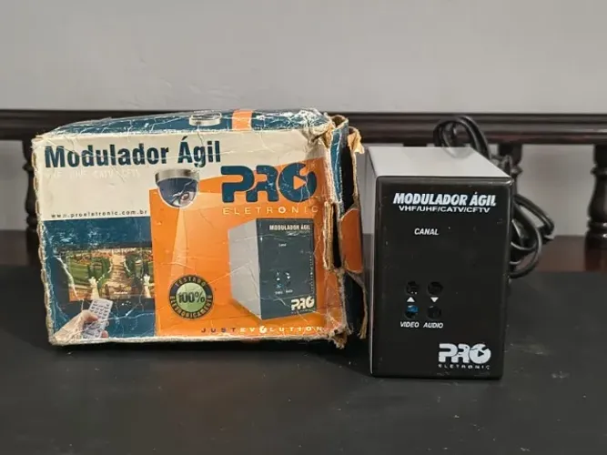 Modulador RF TV Analógica Retro Gaming Videogame Antigo Vintage PRO-Eletronic
