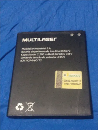 Bateria Multilaser BCS072 Original 2200mAh 3.8V  MS45 MS45S  MS45X MS45c